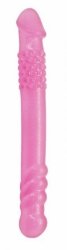 Podwójny Penis Perfect Double Dong różowe dildo waginalno analne