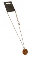 Łańcuszek-PILGRIM-Gold-Wavy-Medal
