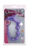 Bacik analny z wibrującym delfinem Cheerful Bead Purple opakownie