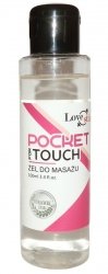 Aromatyzowany żel do masażu Pocket For Touch 100ml przód