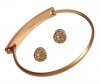 Zestaw bransoletka i kolczyki Gold Crystal - PILGRIM