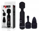 Power Wand wibrator - masażer mikrofon 3 końcówki 12 programów