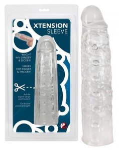 Przedłużka penisa z wypustkami Xtension Sleeve