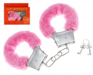 Różowe kajdanki Fur Love Cuffs