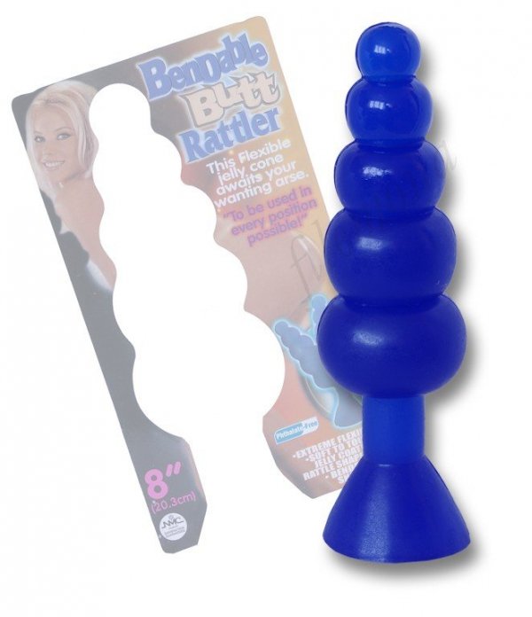 Wtyczka analna Bendable Butt Rattler Blue