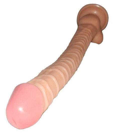 Gigant Real Stick wielki penis na przyssawkę z jajami 40cm