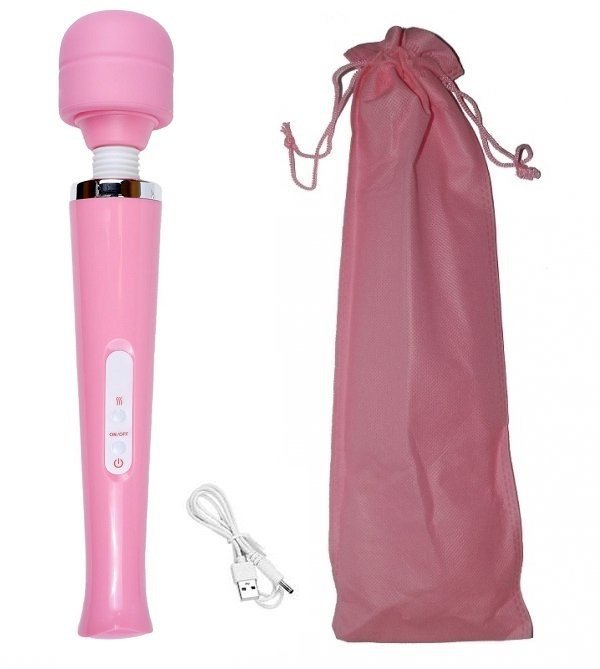 Wielki Wibrator Power Boss Pink USB