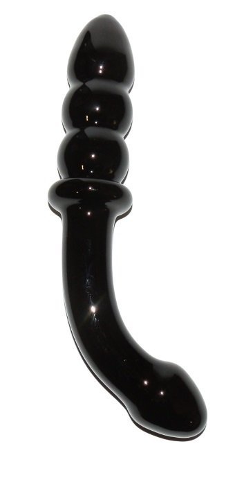 Glass Romance black szklana sonda analna