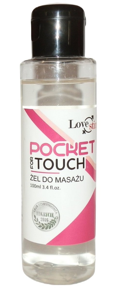 Aromatyzowany żel do masażu Pocket For Touch 100ml przód