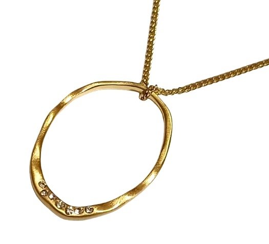 Łańcuszek-Naszyjnik-PILGRIM-Gold-Ellipse