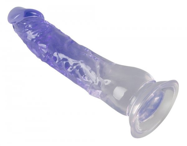 Crystal Clear Medium Dong penis na przyssawkę