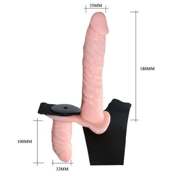Strap-On Double Harness z wibratorem na paskach