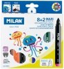Flamastry magiczne 8-kol. + 2 wymazywacze Magic 134008, Milan