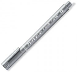 Marker metaliczny okrągła końcówka srebrny Staedtler