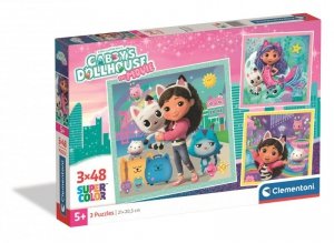 Puzzle 3x48 Super kolor Gabby’s Dollhouse The Movie 25002