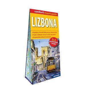 Lizbona laminowany przewodnik i mapa 2w1