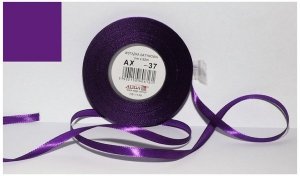 Wstążka satynowa fioletowa-ciemna 25 mm 32 mb. AX25-37, Aliga