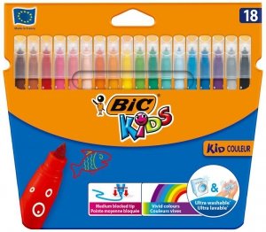 Flamastry 18-kol. Kid Couleur, BiC