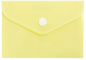 Teczka koperta A7 PP pastel żółty, Biurfol