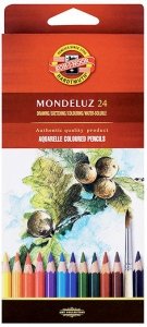 Kredki akwarelowe 24-kol. Mondeluz 3718, Koh-I-Noor