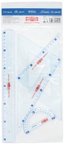 Komplet kreślarski z wzorami geometrycznymi 7502/02, Koh-I-Noor