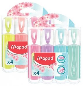 Zakreślacze Fluo Peps pastel kpl. 4 szt., Maped