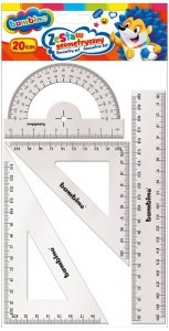 Zestaw geometryczny 4-el 20cm niebieski Bambino, St.Majewski