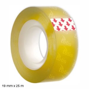 Taśma samoprzylepna bezbarwna Gift Wrap 19 mm x 25 m, Tetis