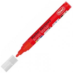 Marker akrylowy czerwony 402-21, Toma