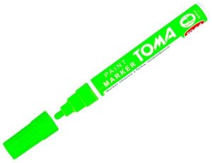 Marker olejny Medium 2.5 mm ziel. fluo 440, Toma