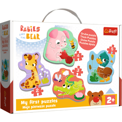 Puzzle Baby Classic Bobaskowe zwierzątka 36135