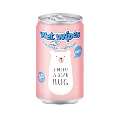 Chusteczki nawilżające w puszce Astra Care Misie 1szt.mix