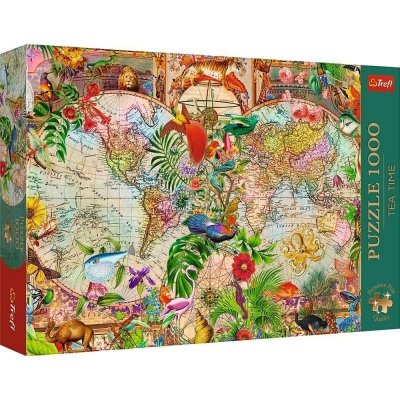 Puzzle 1000 Premium Plus Antyczna mapa świata 12077