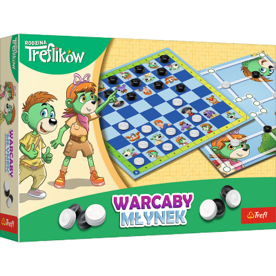 Gra Warcaby i Młynek Rodzina Treflików 02658