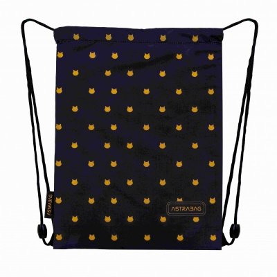 Worek na obuwie Astrabag Fluffy Kitty black