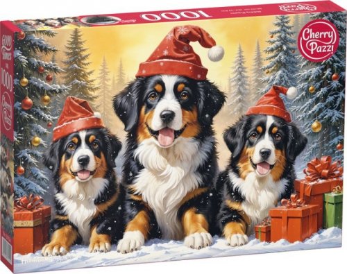 Puzzle 1000 CherryPazzi Holiday Puppies 31254 BN