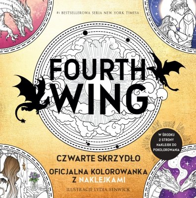Fourth Wing. Czwarte Skrzydło: Oficjalna kolorowanka z naklejkami