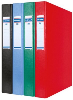 Segregator A4 4R 25mm okl.-PP czerwony, Donau