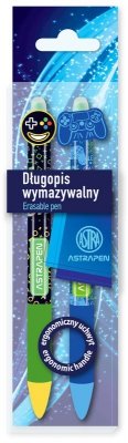 Długopis automatyczny wymazywalny z gumowym uchwytem 0,5 mm Pen Oops! Gamer, Astra