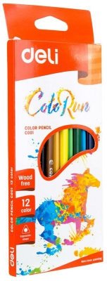 Kredki ołówkowe bezdrzewne 12-kol. Colorun, Deli