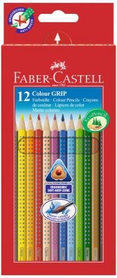 Kredki 12-kol. GRIP, Faber Castell