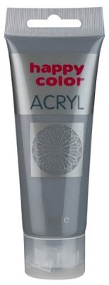 Farba akrylowa 75 ml, szary, Happy Color