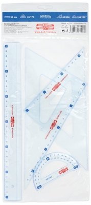 Komplet kreślarski z wzorami geometrycznymi 7502/02, Koh-I-Noor