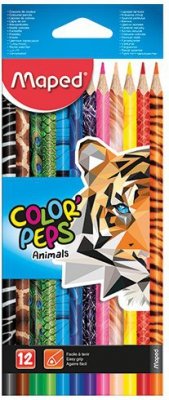 Kredki trójkątne Colorpeps Animal 12-kol. , Maped