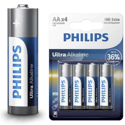 Baterie LR6 AA Ultra Alkaline 4 szt., Philips