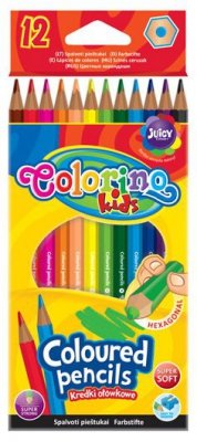 Kredki 12-kol. ołówkowe heksagonalne, Colorino