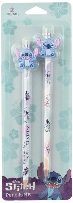Ołówki z gumową nakładką 2 szt. blister Disney Fashion Stitch wzór 2, Patio