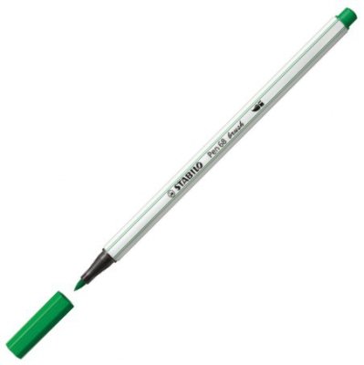 Pisak Pen 68 Brush-36 zielony, Stabilo