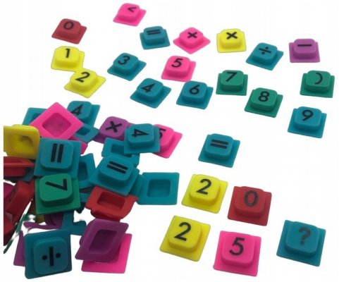 Piksele silikonowe cyfry - mix 100 szt. Blocks, Unipap