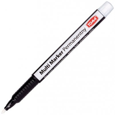 Multi permanentny 1,0 mm Marker Soft biały, Toma